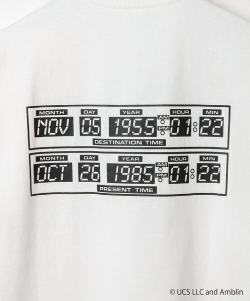 PAGEBOY(ページボーイ)の「【PBLIM×BACK TO THE FUTURE】ロゴTシャツ(Tシャツ/カットソー・レディース・オフホワイト/ブラック/サックスブルー・LARGE/MEDIUM)」の7枚目の写真