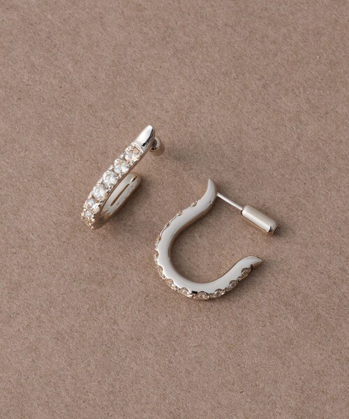 ete bijoux（エテビジュー）の「[トーン] ビジュー ウェーブ ピアス（ピアス（両耳用）・レディース・ブラウン・FREE）」の6枚目の写真