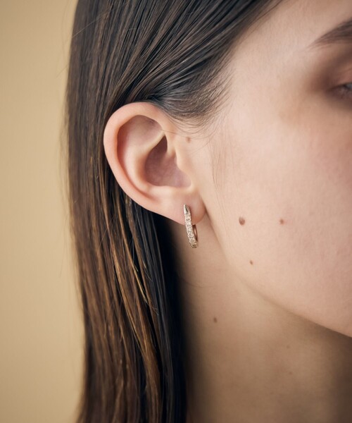 トーン] ビジュー ウェーブ ピアス（ピアス（両耳用））｜ete bijoux