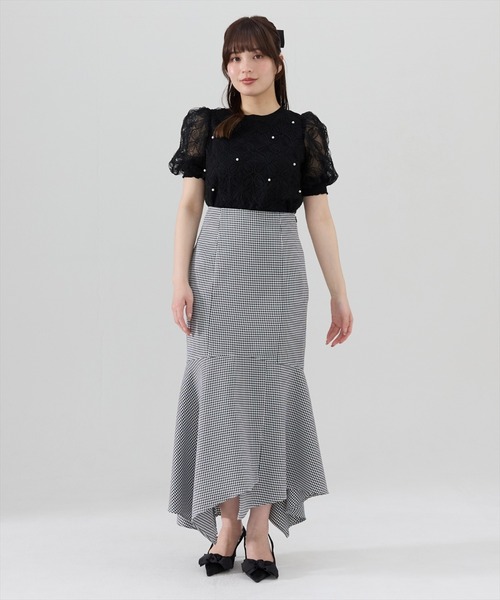 REDYAZEL(レディアゼル)の「チェックマーメイドスカート(スカート・レディース・ミント/ブラウン/ブラック・SMALL/MEDIUM)」の10枚目の写真