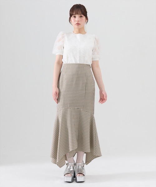 REDYAZEL(レディアゼル)の「チェックマーメイドスカート(スカート・レディース・ミント/ブラウン/ブラック・SMALL/MEDIUM)」の22枚目の写真