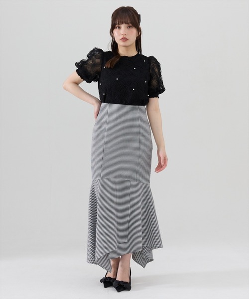 REDYAZEL(レディアゼル)の「チェックマーメイドスカート(スカート・レディース・ミント/ブラウン/ブラック・SMALL/MEDIUM)」の7枚目の写真