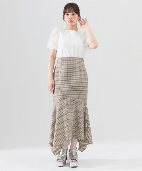 REDYAZEL(レディアゼル)の「チェックマーメイドスカート(スカート・レディース・ミント/ブラウン/ブラック・SMALL/MEDIUM)」の19枚目の写真