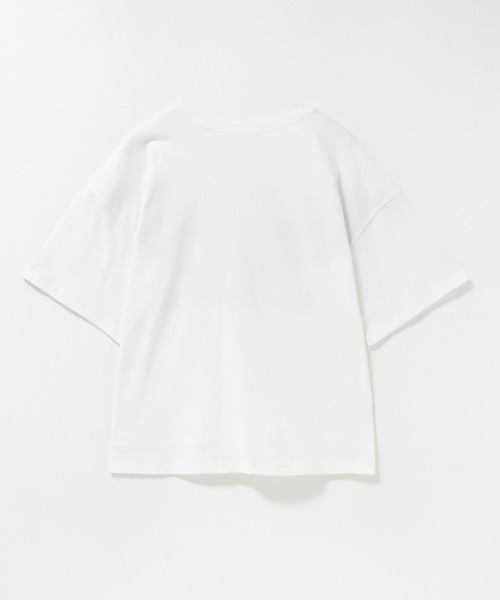 NAVY(ネイビー)の「NAVY レース使いプリントTシャツ(Tシャツ/カットソー・レディース・オフホワイト/チャコールグレー・M/L)」の22枚目の写真