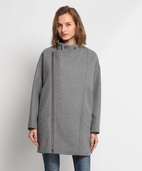 JET(ジェット)の「スーパー120メルトンショートコート(その他アウター・レディース・ブラック/グレー・04)」の3枚目の写真