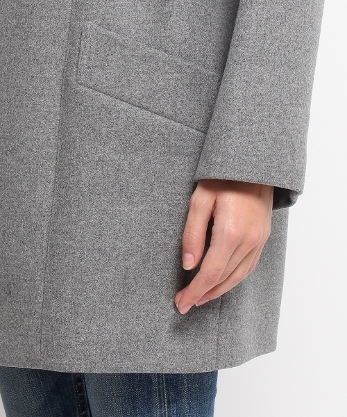 JET(ジェット)の「スーパー120メルトンショートコート(その他アウター・レディース・ブラック/グレー・04)」の7枚目の写真