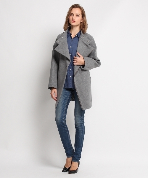 JET(ジェット)の「スーパー120メルトンショートコート(その他アウター・レディース・ブラック/グレー・04)」の9枚目の写真