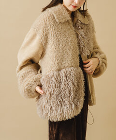 セール】パッチワークファーコート（その他アウター）｜Kastane