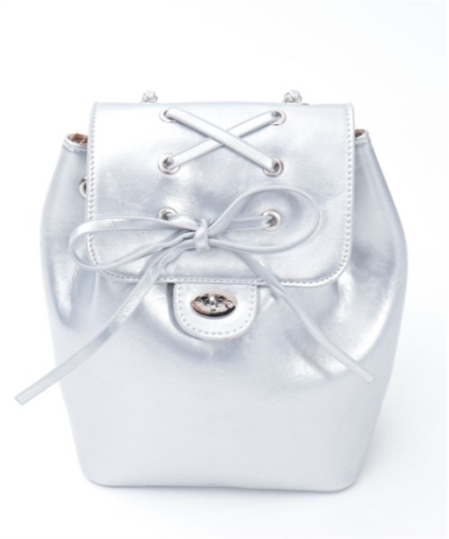 axes femme（アクシーズファム）の「レースアップミニバッグ（バックパック/リュック・レディース・シルバー・FREE）」の9枚目の写真