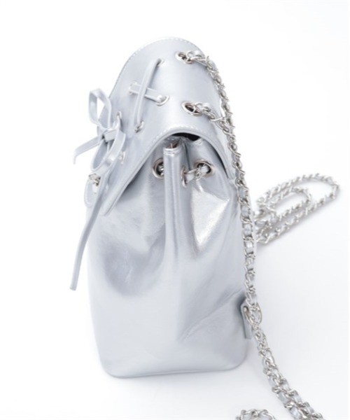 axes femme（アクシーズファム）の「レースアップミニバッグ（バックパック/リュック・レディース・シルバー・FREE）」の10枚目の写真