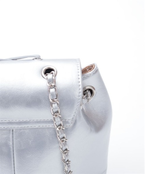 axes femme（アクシーズファム）の「レースアップミニバッグ（バックパック/リュック・レディース・シルバー・FREE）」の8枚目の写真