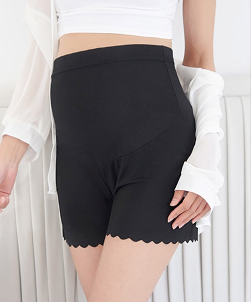 aimoha(アイモハ)の「マタニティショートパンツ (SS)(マタニティウェア/グッズ・レディース・ピンク/ホワイト/ブラック/ライトブルー/ライトベージュ・LARGE/MEDIUM/X-LARGE)」の2枚目の写真