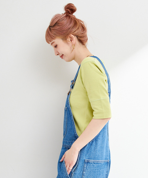 B.C STOCK（ベーセーストック）の「《追加》《2枚セット》ウォッシャブル / ミントBLENDパックTEE（Tシャツ/カットソー・レディース・ピンク/ブラック/ライトグリーン/ネイビー・FREE）」の20枚目の写真