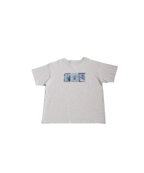 antiqua(アンティカ)の「ロゴプリントTシャツ(Tシャツ/カットソー・レディース・オートミール/ブラック/チャコールグレー・ONESIZE)」の16枚目の写真
