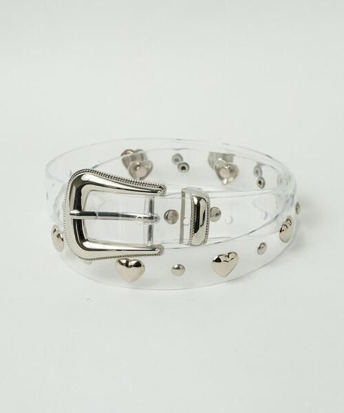 WEGO（ウィゴー）の「WEGO/ハートスタッズベルト（ベルト・レディース・その他1/ブラック・FREE）」の6枚目の写真