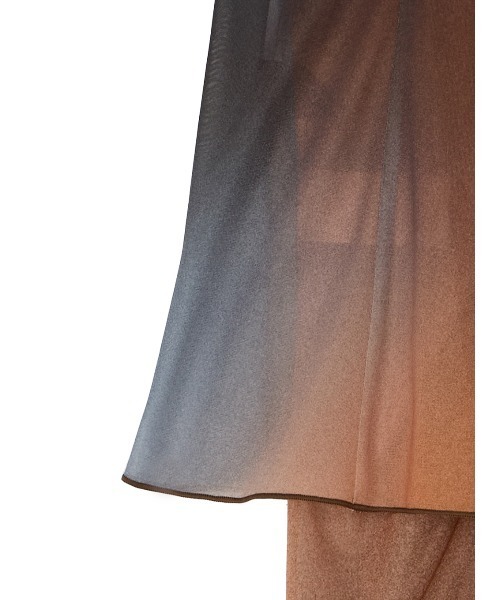 トップス ameri MEDI PRINT LAYERED SHEER SET TOP セール】MEDI GRADIENT SHEER SET TOP（Tシャツ/カットソー