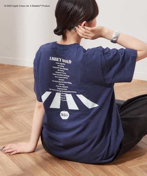 GOOD ROCK SPEED(グッドロックスピード)の「【GOOD ROCK SPEED / グッドロックスピード】THE BEATLES T:Tシャツ(Tシャツ/カットソー・レディース・ネイビー・FREE)」の1枚目の写真