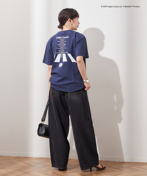 GOOD ROCK SPEED(グッドロックスピード)の「【GOOD ROCK SPEED / グッドロックスピード】THE BEATLES T:Tシャツ(Tシャツ/カットソー・レディース・ネイビー・FREE)」の4枚目の写真