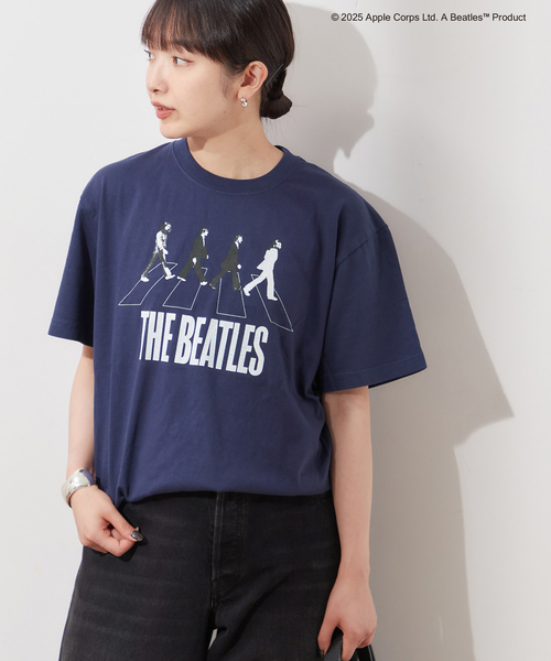 GOOD ROCK SPEED(グッドロックスピード)の「【GOOD ROCK SPEED / グッドロックスピード】THE BEATLES T:Tシャツ(Tシャツ/カットソー・レディース・ネイビー・FREE)」の5枚目の写真
