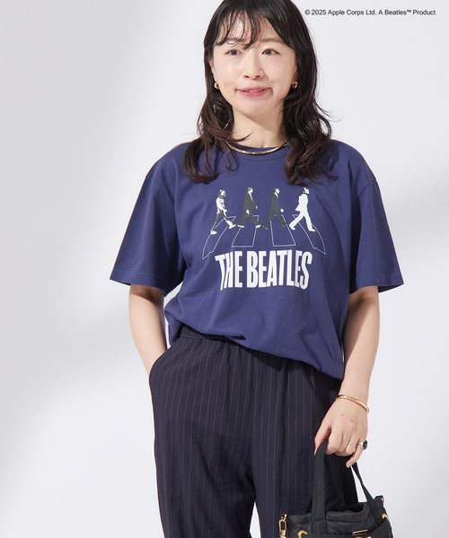 GOOD ROCK SPEED(グッドロックスピード)の「【GOOD ROCK SPEED / グッドロックスピード】THE BEATLES T:Tシャツ(Tシャツ/カットソー・レディース・ネイビー・FREE)」の10枚目の写真