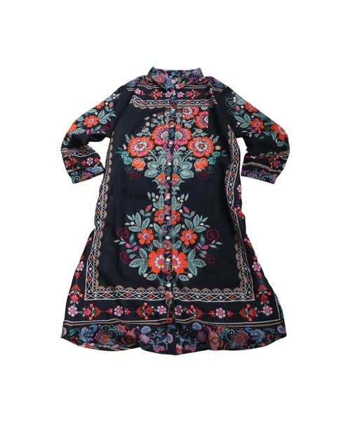 antiqua(アンティカ)の「花柄シャツワンピース(シャツワンピース・レディース・ブラック・ONESIZE)」の15枚目の写真