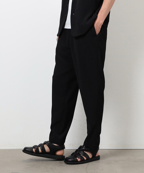 COMME CA ISM（コムサイズム）の「【セットアップ対応】ポリエステル 楊柳 ワイドテーパードパンツ（スラックス・メンズ・チャコール/ブラック・MEDIUM/LARGE）」の5枚目の写真