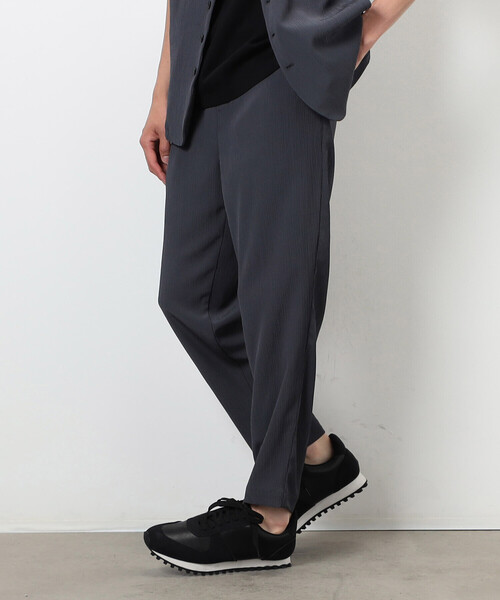 COMME CA ISM（コムサイズム）の「【セットアップ対応】ポリエステル 楊柳 ワイドテーパードパンツ（スラックス・メンズ・チャコール/ブラック・MEDIUM/LARGE）」の11枚目の写真