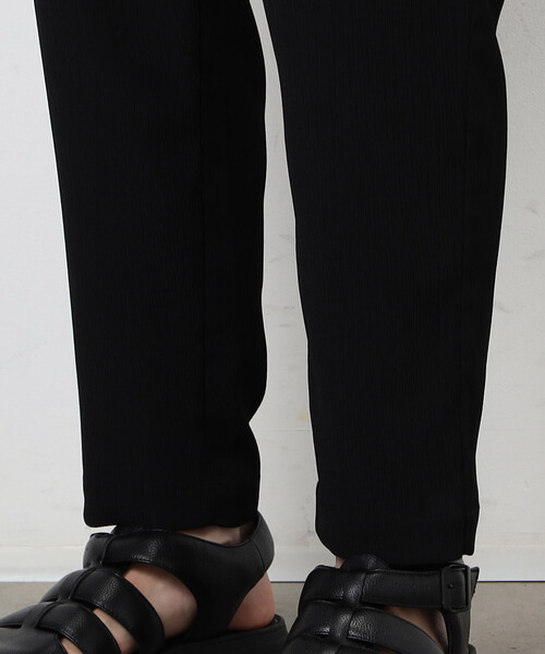 COMME CA ISM（コムサイズム）の「【セットアップ対応】ポリエステル 楊柳 ワイドテーパードパンツ（スラックス・メンズ・チャコール/ブラック・MEDIUM/LARGE）」の18枚目の写真