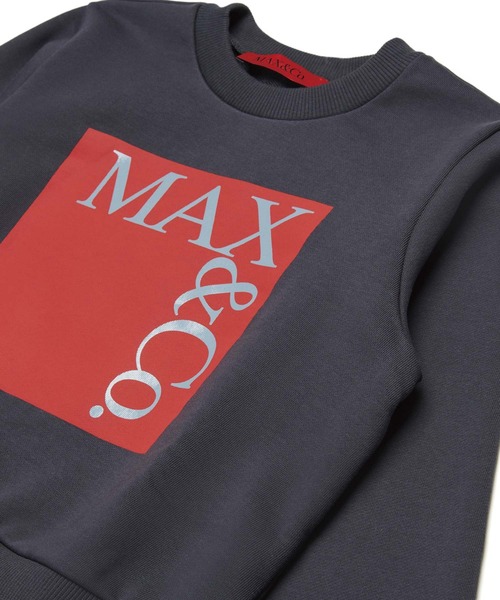 MAX&Co.（マックス アンド コー）の「Max&Co.(マックスアンドコー)Kids & Junior ブランドロゴスウェットプルオーバー（スウェット・キッズ・ダークグリーン/ホワイト・14Y/16Y/12Y）」の8枚目の写真