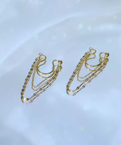 JUPITER(ジュピター)の「【SV】エクレアチェーンフープイヤリング/金属アレルギー/ニッケルフリー<動画あり>(イヤリング・レディース・ゴールド/シルバー・FREE)」の15枚目の写真