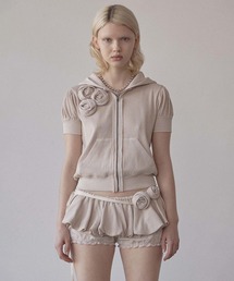 SCULPTOR（スカルプター）の「Washed Rose Hoodie Zip-Up（パーカー
