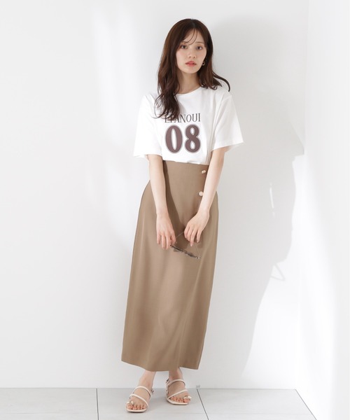 PROPORTION BODY DRESSING(プロポーションボディドレッシング)の「ニュアンス釦付きナロースカート / 1215220610(スカート・レディース・ブラウン/ダークネイビー・MEDIUM/SMALL)」の21枚目の写真