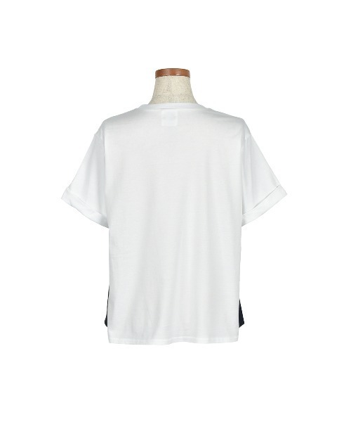 KEITA MARUYAMA(ケイタマルヤマ)の「Front Ribbon TEE(Tシャツ/カットソー・レディース・ネイビー/ホワイト・SMALL/MEDIUM)」の4枚目の写真