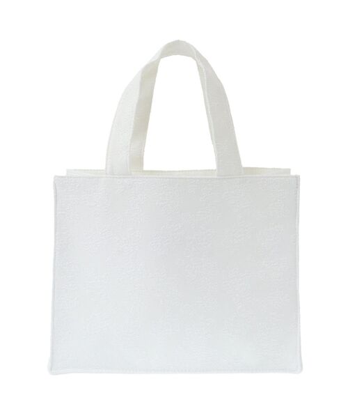 Maison de FLEUR（メゾンドフルール）の「ラインリボンジャカードスクエアトートバッグ（トートバッグ・レディース・ライトブルー/ホワイト・FREE）」の11枚目の写真