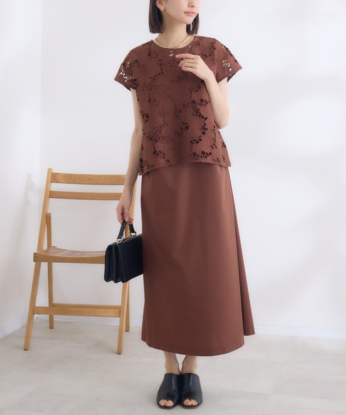 KATHARINE ROSS(キャサリンロス)の「【KATHARINE ROSS】2wayクロシェ×ワンピースセット(ワンピース・レディース・ブラウン/ブラック・MEDIUM)」の1枚目の写真