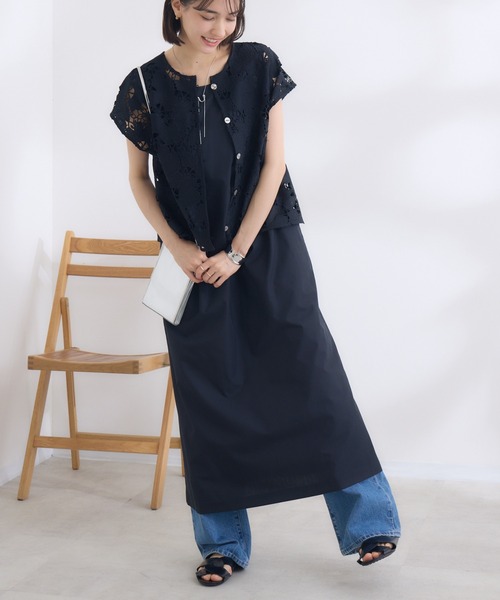 KATHARINE ROSS(キャサリンロス)の「【KATHARINE ROSS】2wayクロシェ×ワンピースセット(ワンピース・レディース・ブラウン/ブラック・MEDIUM)」の2枚目の写真