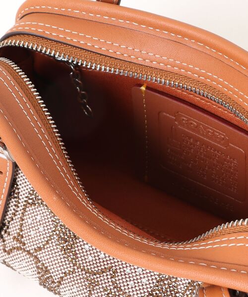 【COACH】スウィングジップバッグ20 シグネチャー ジャカード スウィング ジップ バッグ 20・クリスタル シグネチャー ジャ