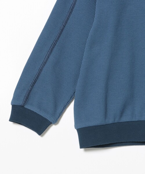 BEAMS mini（ビームスミニ）の「アルファベット ワッフル ロングスリーブ Tシャツ 2025FW（90～140cm）（Tシャツ/カットソー・キッズ・ベージュ/ブルー・100/140/120/110/90/130）」の12枚目の写真