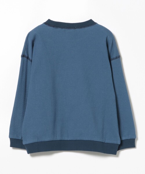 BEAMS mini（ビームスミニ）の「アルファベット ワッフル ロングスリーブ Tシャツ 2025FW（90～140cm）（Tシャツ/カットソー・キッズ・ベージュ/ブルー・100/140/120/110/90/130）」の13枚目の写真