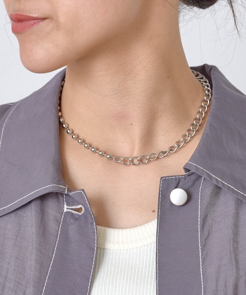 COLONY 2139（コロニートゥーワンスリーナイン）の「MIXチェーンフックネックレス（ネックレス・レディース・シルバー・FREE）」の5枚目の写真