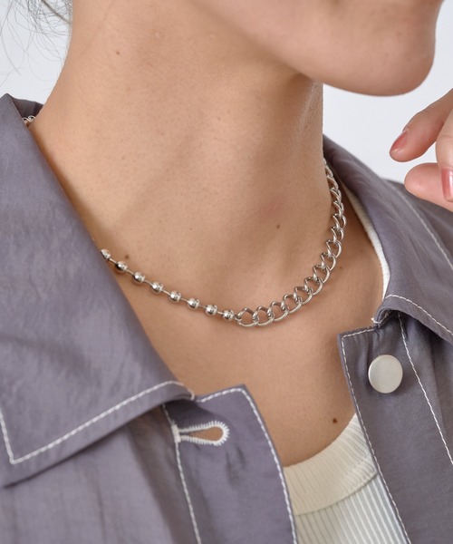 COLONY 2139（コロニートゥーワンスリーナイン）の「MIXチェーンフックネックレス（ネックレス・レディース・シルバー・FREE）」の6枚目の写真