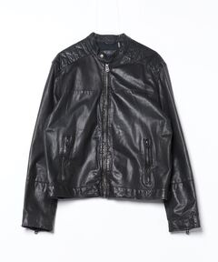 即購入可能MAISON SPECIAL プライムオーバスタンドカラーブルゾン本革 ユニセックスアイテム》プライムオーバースタンドカラーレザー