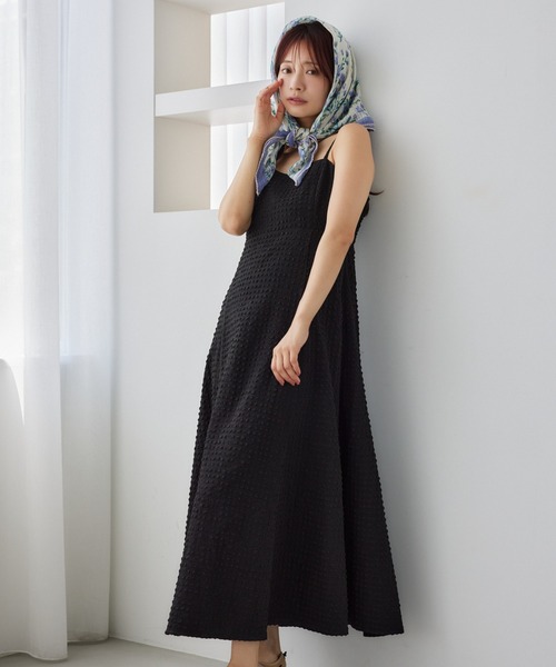 mysty woman(ミスティウーマン)の「【WEB限定】アソート柄キャミワンピース 575602(ワンピース・レディース・オフホワイト/ブラック系その他/ブラック/ブラック系その他2/ブラウン・FREE)」の14枚目の写真