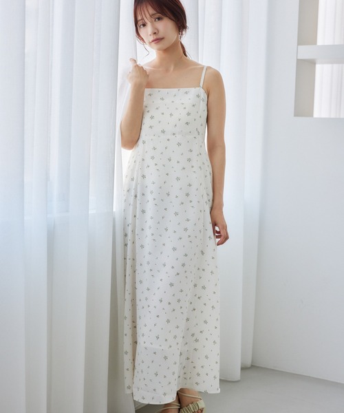 mysty woman(ミスティウーマン)の「【WEB限定】アソート柄キャミワンピース 575602(ワンピース・レディース・オフホワイト/ブラック系その他/ブラック/ブラック系その他2/ブラウン・FREE)」の10枚目の写真