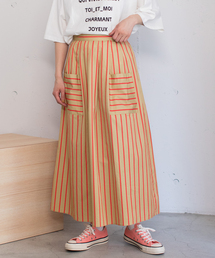 POU DOU DOU | ストライプアウトポケットタックスカート(スカート)