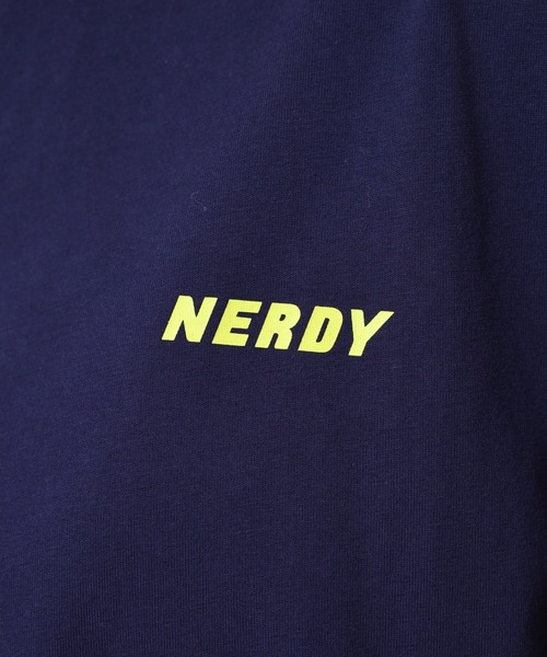 NERDY(ノルディ)の「ハヴァグッドゲーム S/S Tシャツ(Tシャツ/カットソー・レディース・ネイビー/ホワイト/グリーン・M/S/L)」の7枚目の写真