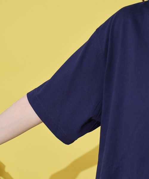 NERDY(ノルディ)の「ハヴァグッドゲーム S/S Tシャツ(Tシャツ/カットソー・レディース・ネイビー/ホワイト/グリーン・M/S/L)」の8枚目の写真