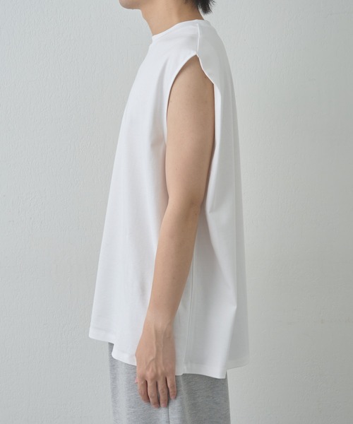 COLONY 2139(コロニートゥーワンスリーナイン)の「スマート変形ノースリーブT(Tシャツ/カットソー・メンズ・ブラック/ホワイト・MEDIUM/LARGE)」の20枚目の写真