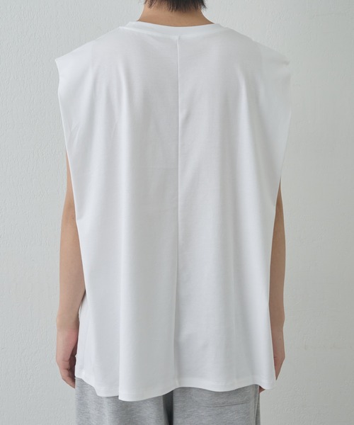 COLONY 2139(コロニートゥーワンスリーナイン)の「スマート変形ノースリーブT(Tシャツ/カットソー・メンズ・ブラック/ホワイト・MEDIUM/LARGE)」の21枚目の写真