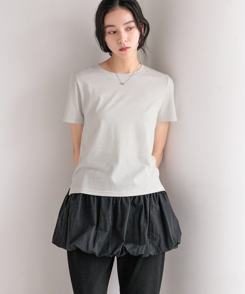 LOWRYS FARM(ローリーズファーム)の「プチラメTEE 499872(Tシャツ/カットソー・レディース・シルバー/ゴールド/ブラック・FREE)」の3枚目の写真